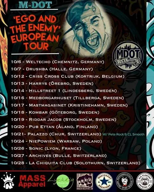 M-Dot - Ego & The Enemy: European Tour [Event Artwork]