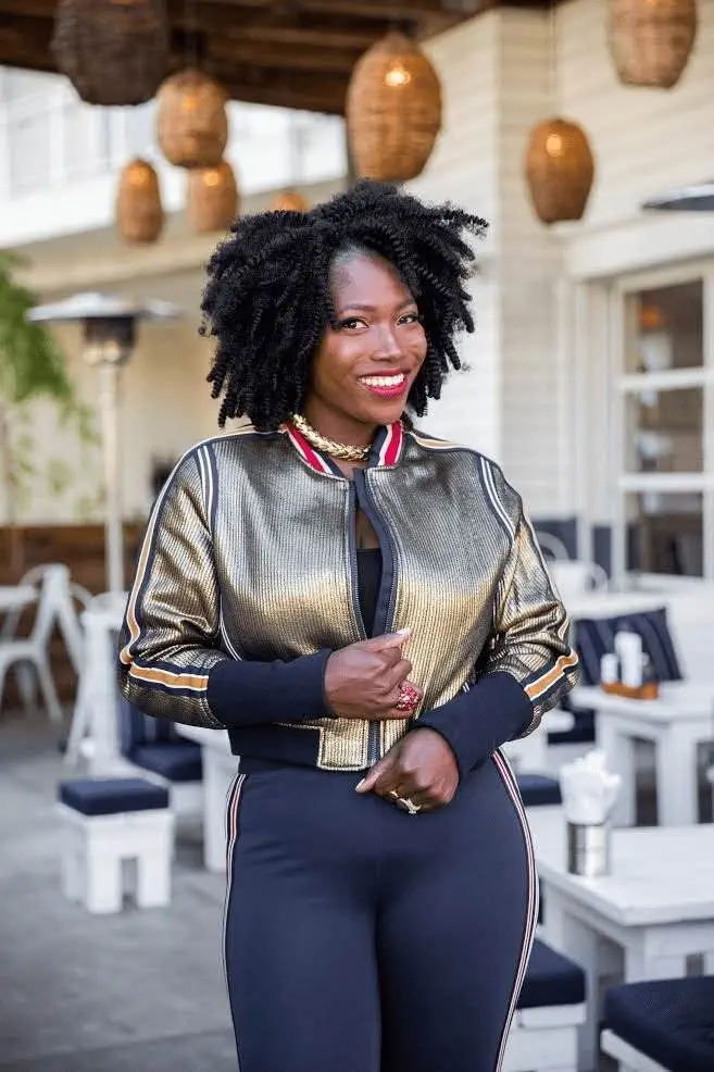 Tiffini Gatlin, founder/CEO of Latched & Hooked, back in April 2017