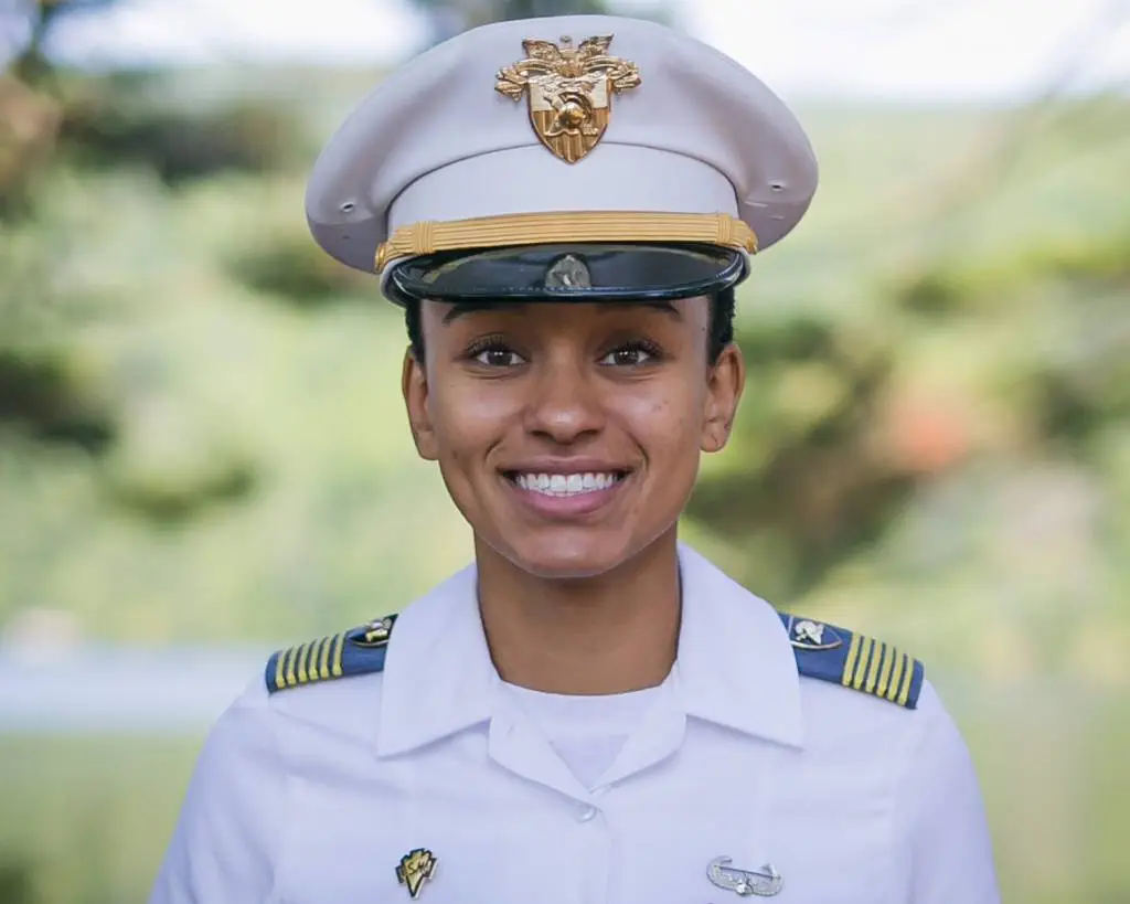 20-year-old Cadet Simone Askew, the 1st Black woman to lead the Corps of Cadets [Press Photo]