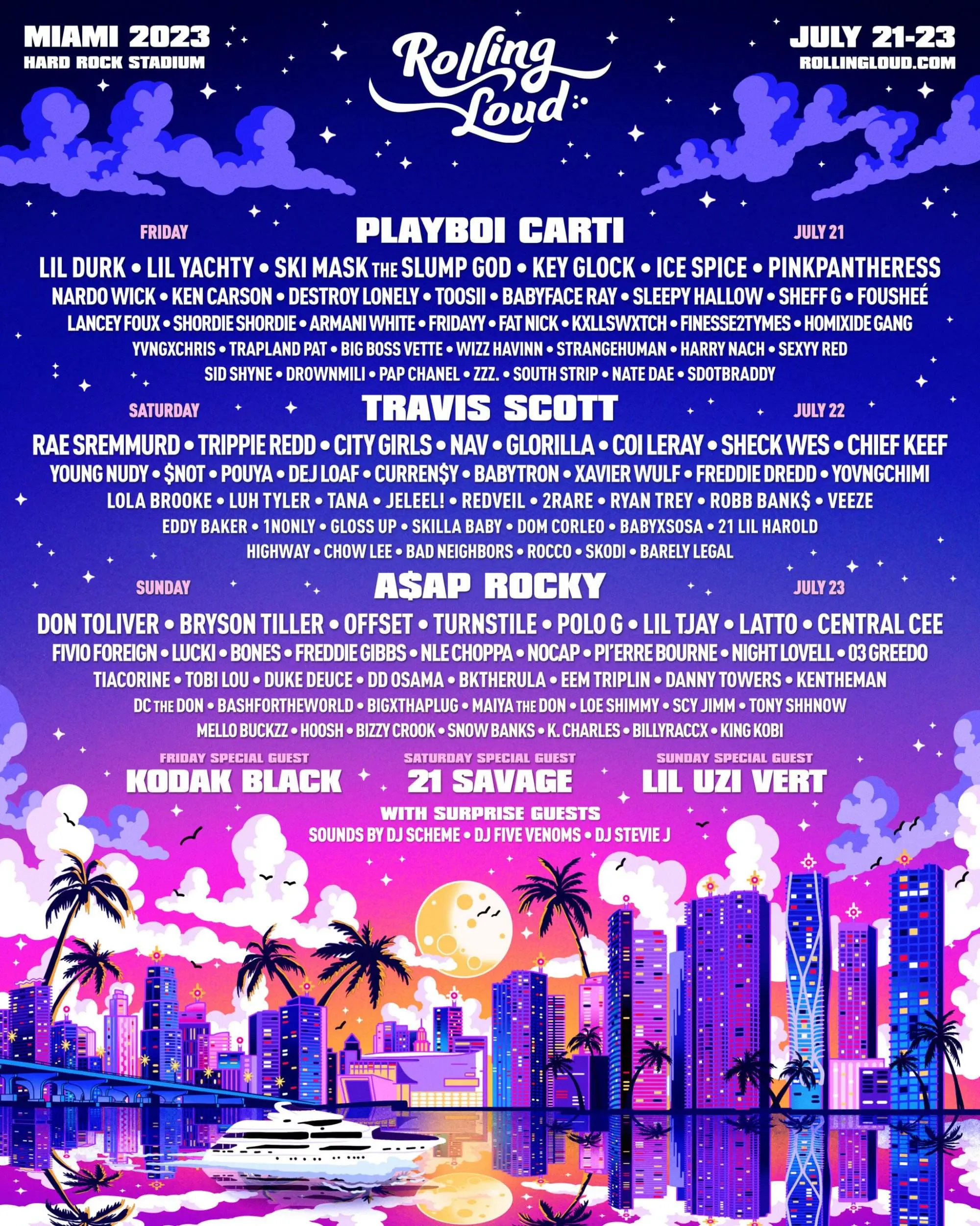 Rolling loud miami 2023 [official event artwork]