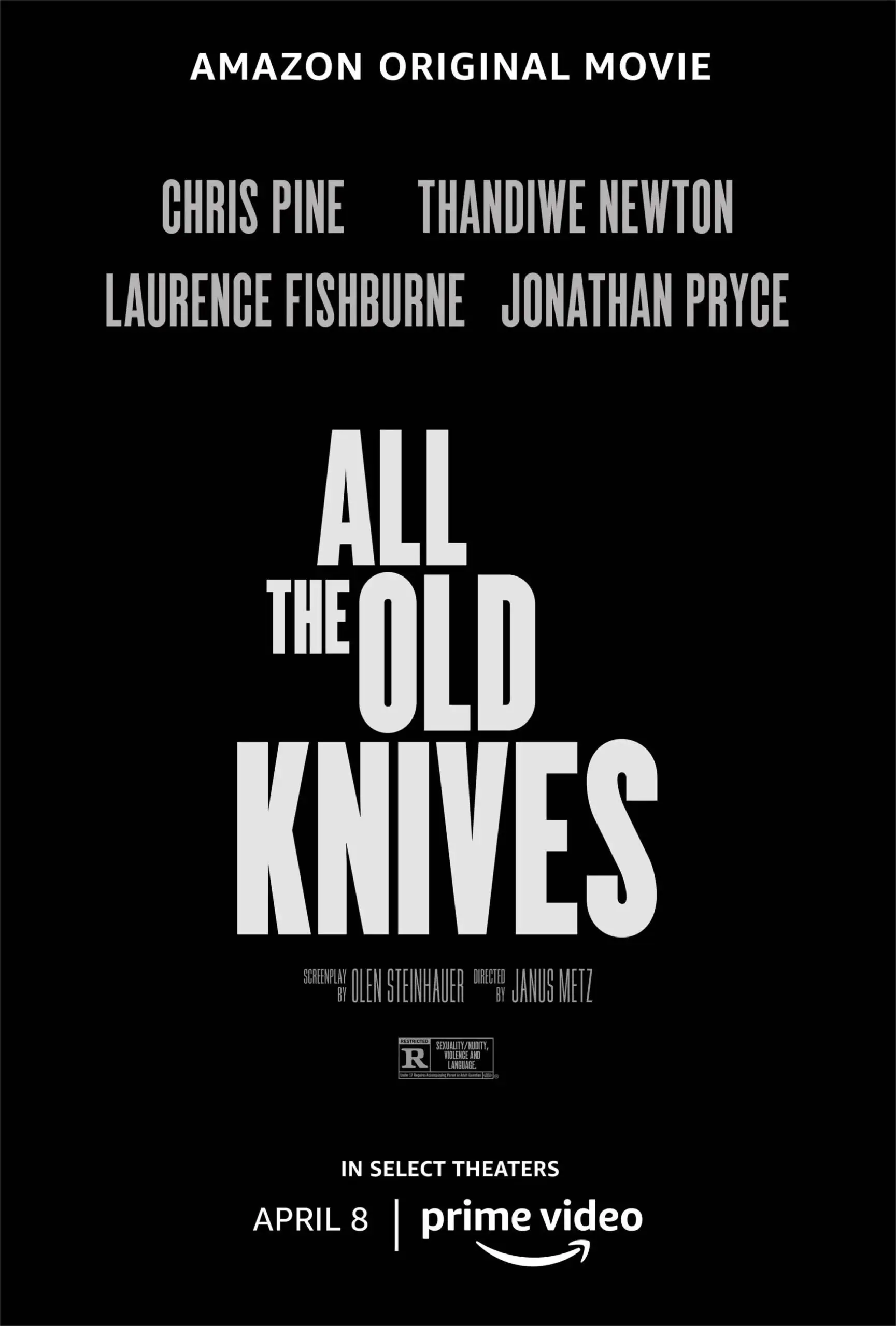 Amazon presents all the old knives [official movie teaser poster]