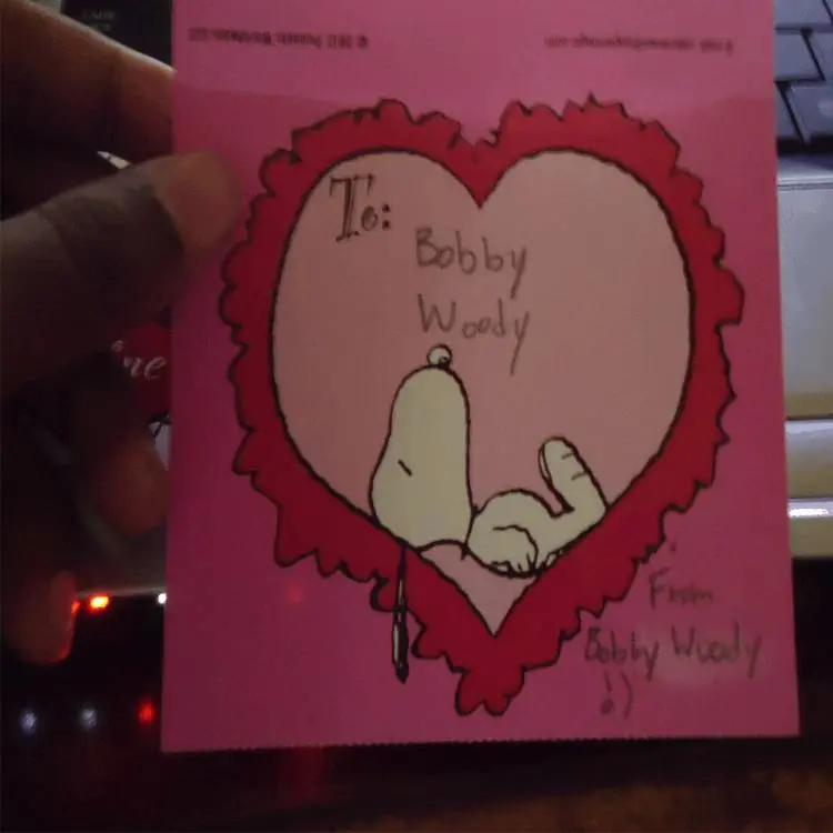 Bobby Woody Valentine's Day Photo