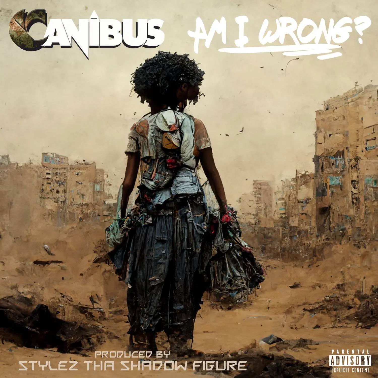 Canibus & stylez tha shadow figure am i wrong [official mp3 artwork]