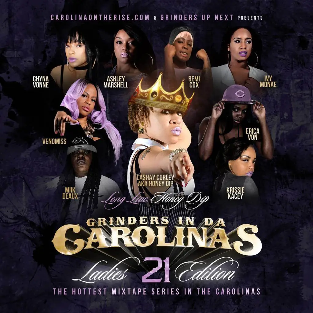 CarolinaOnTheRise.com & Grinders Up Next present Grinders In Da Carolinas, Volume 21 [Mixtape Artwork]