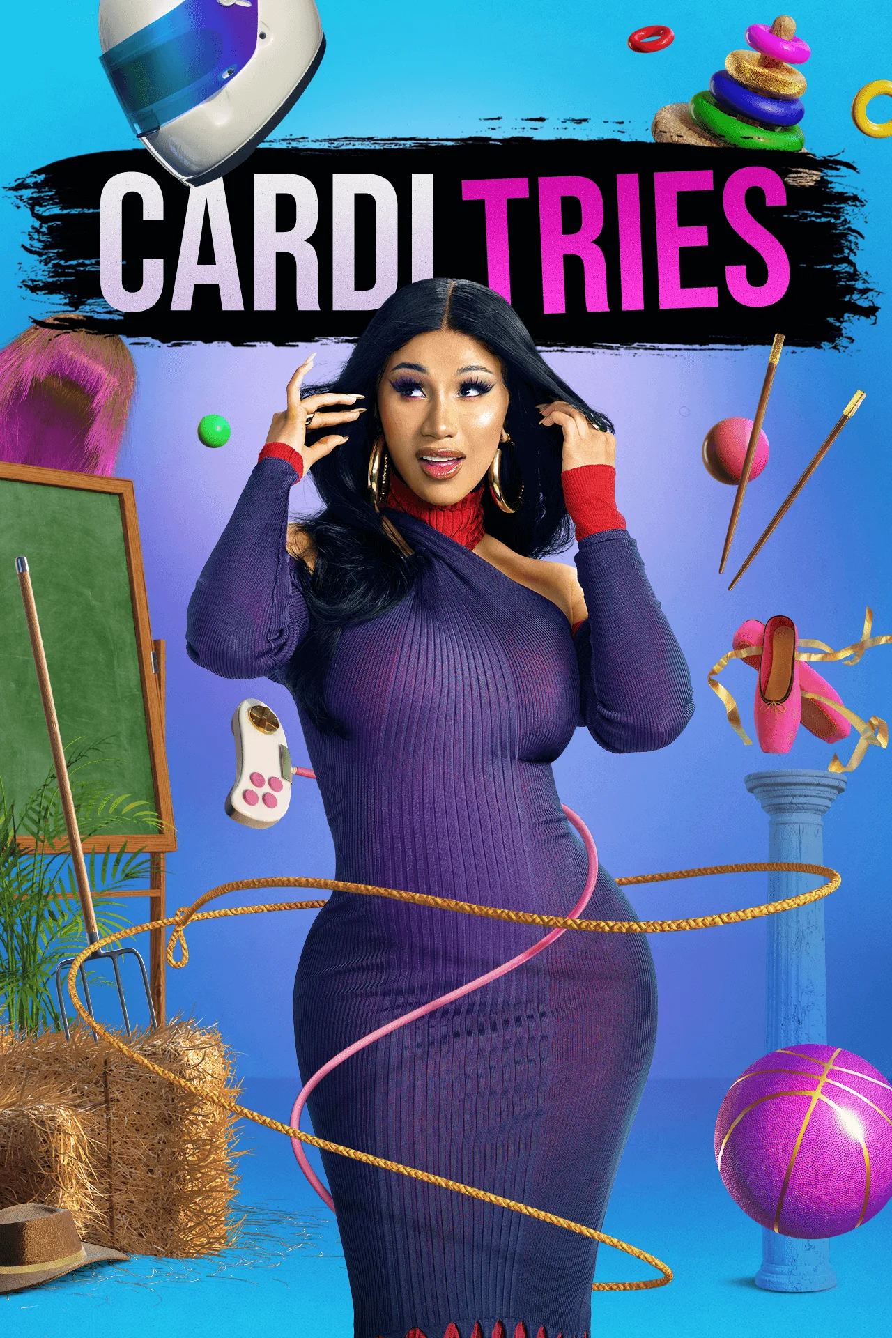 Facebook presents cardi tries [web series artwork]