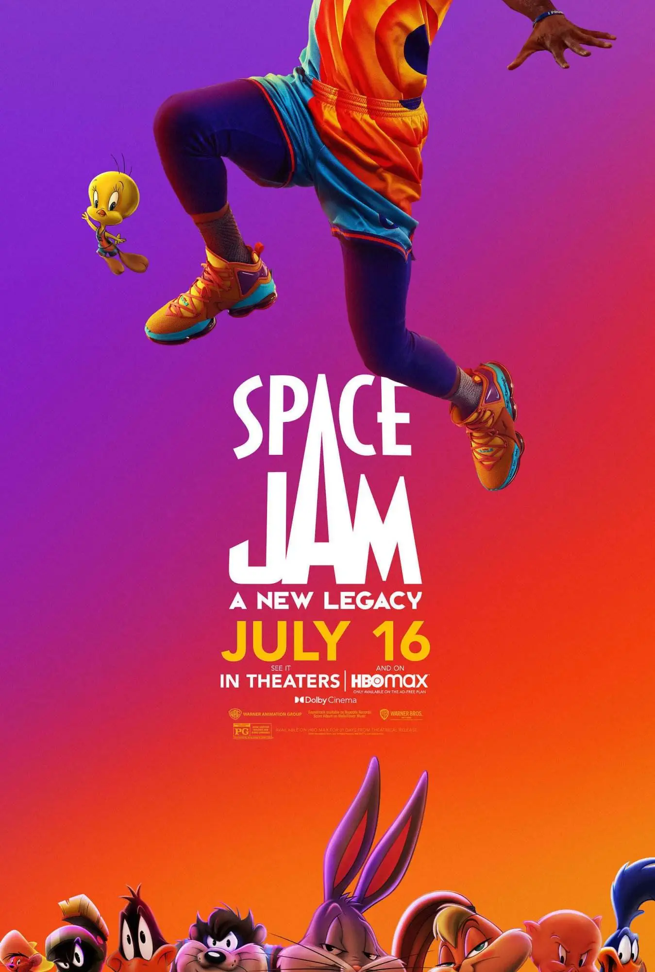 Hbo max presents space jam: a new legacy [new official movie poster]