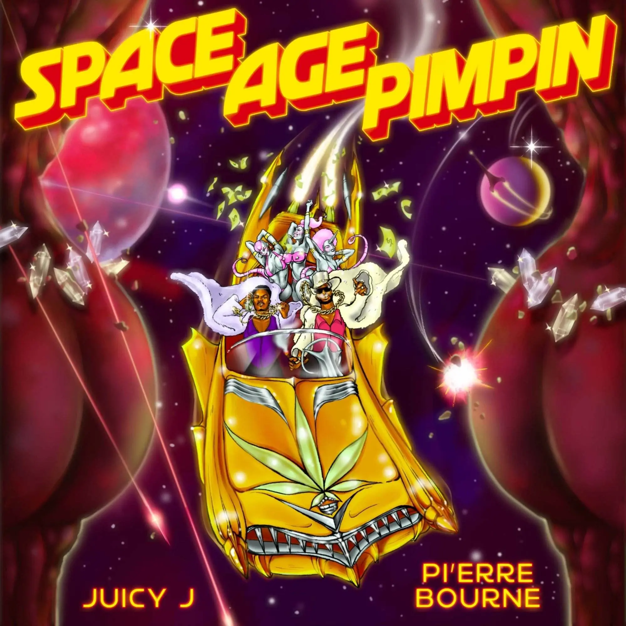 Juicy j & pi'erre bourne space age pimpin [official album artwork]