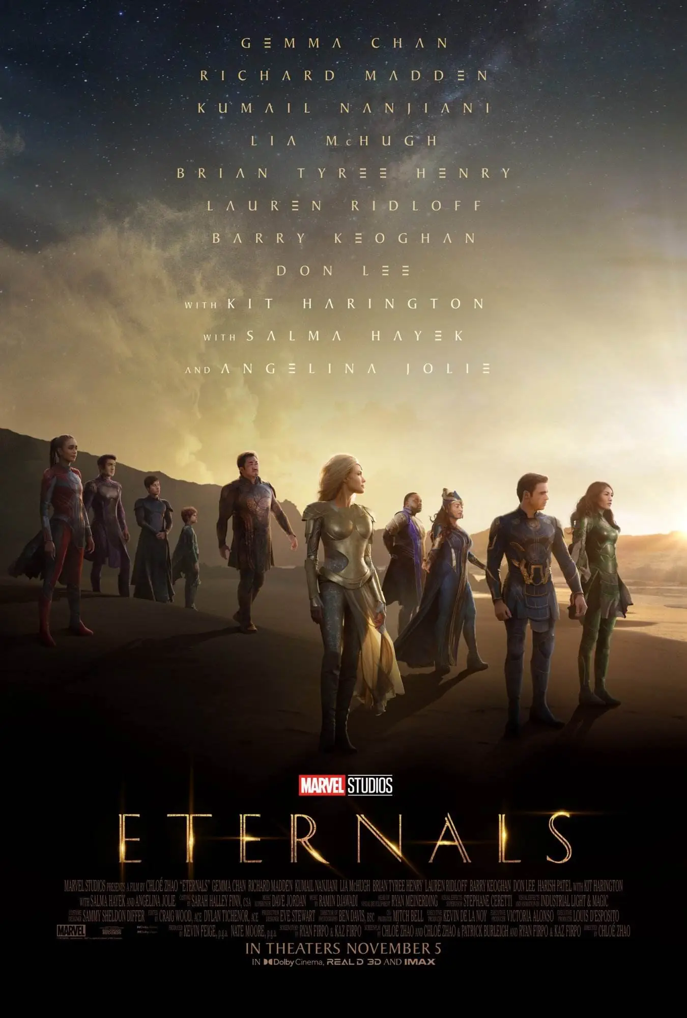 Marvel presents eternals [theatrical release movie poster]