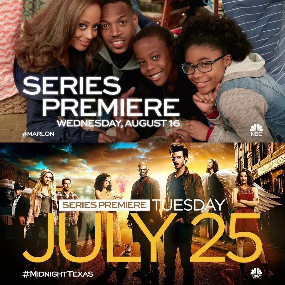NBC presents 'Marlon' & 'Midnight, Texas' [TV Show Artwork]