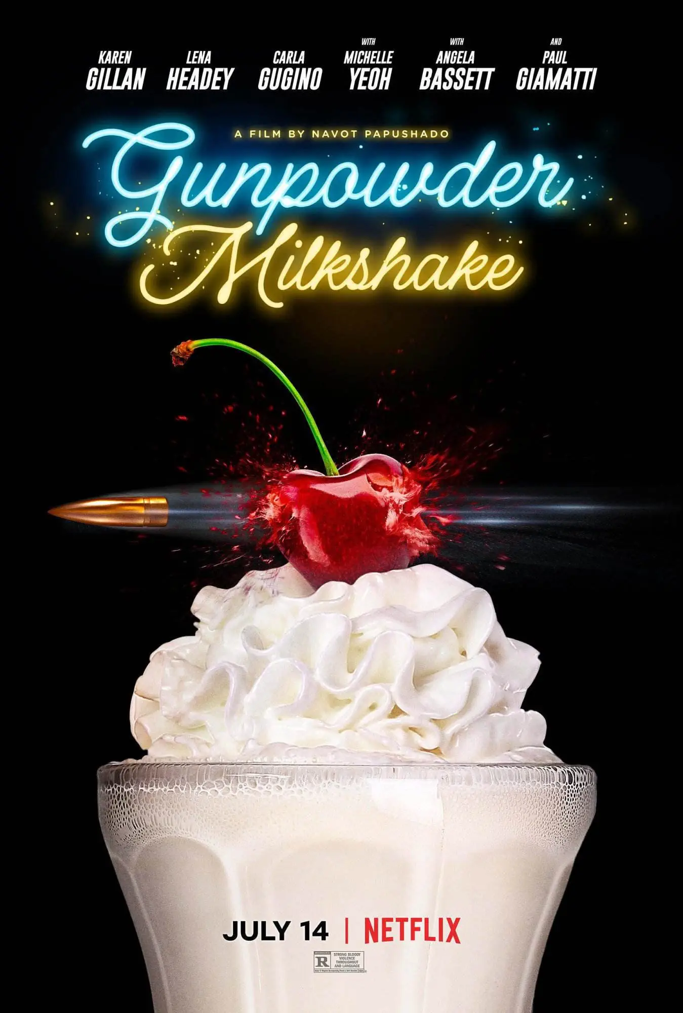 Netflix presents gunpowder milkshake [official movie poster]