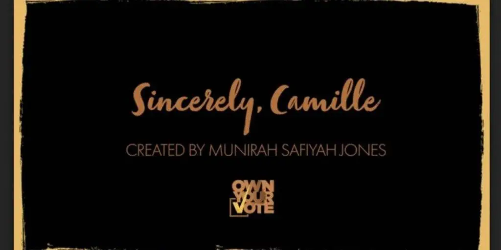 Own presents sincerely, camille [web series poster]