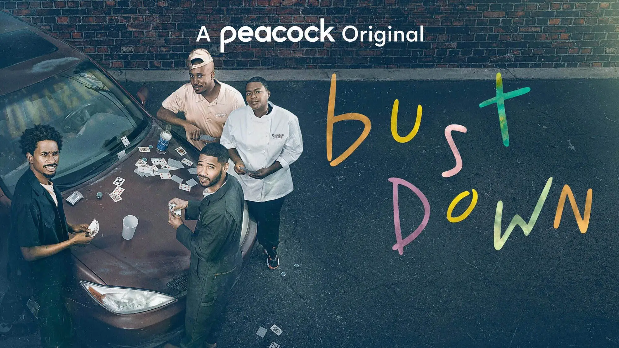 Peacock presents bust down [official web series poster]