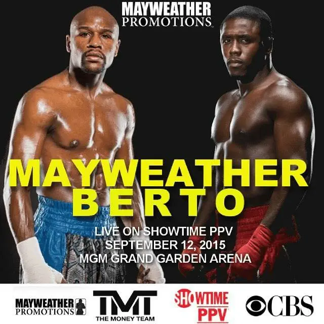 Audio: @FloydMayweather To Fight @AndreBerto On 9.12.2015 On Showtime PPV (@Karceno)