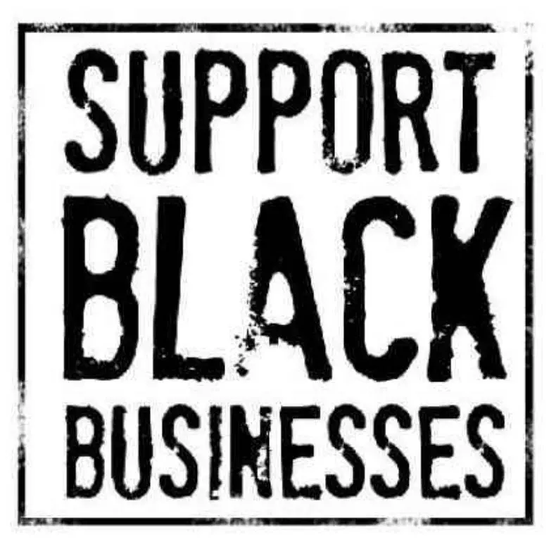 Support black businesses [photo artwork]