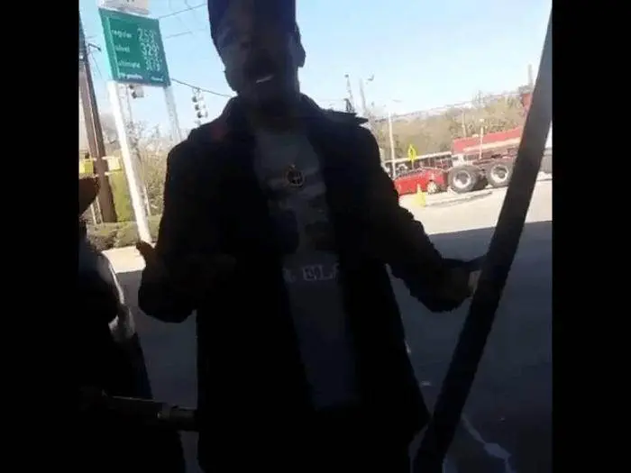 T.I. Sons Male Groupie @ Gas Station
