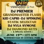 Live nation urban & mass appeal present park jams: a juneteenth celebration of hip hop [official event artwork]