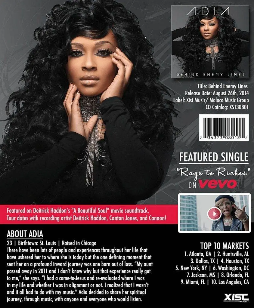 Video: Watch 'In Your Seat' By ADIA (@ADIASings @Xist_Music)