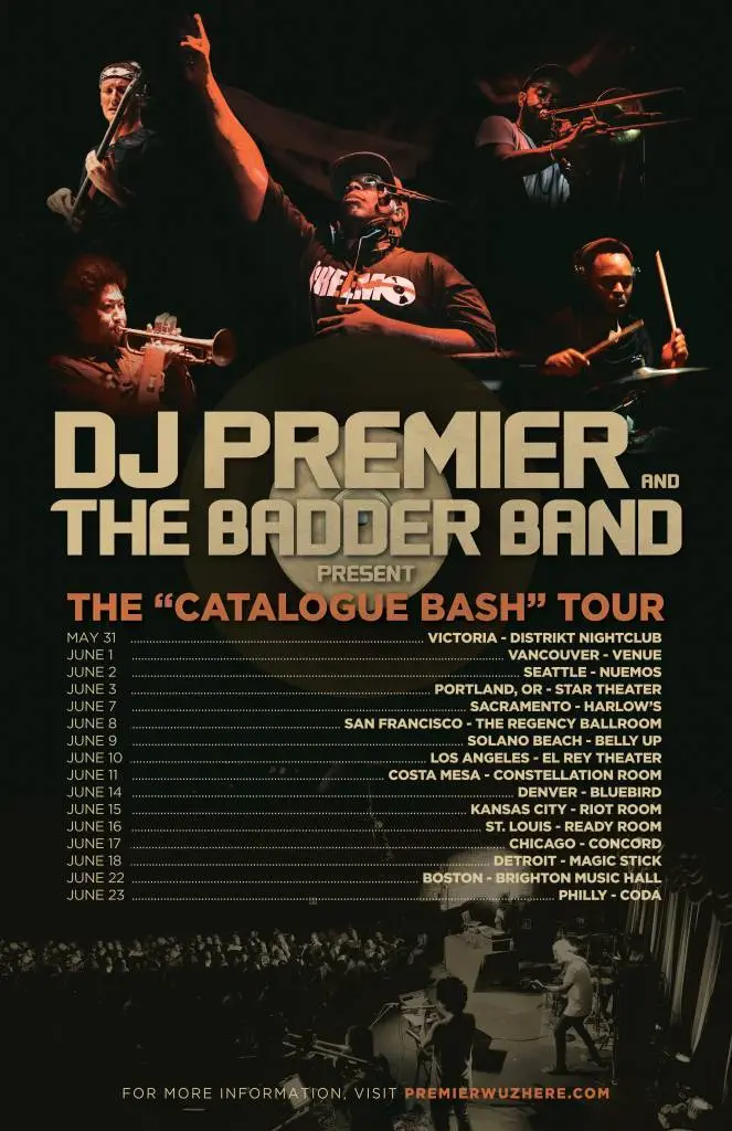 DJ Premier & The BADDER Band present The Catalogue Bash Tour [Event Artwork]