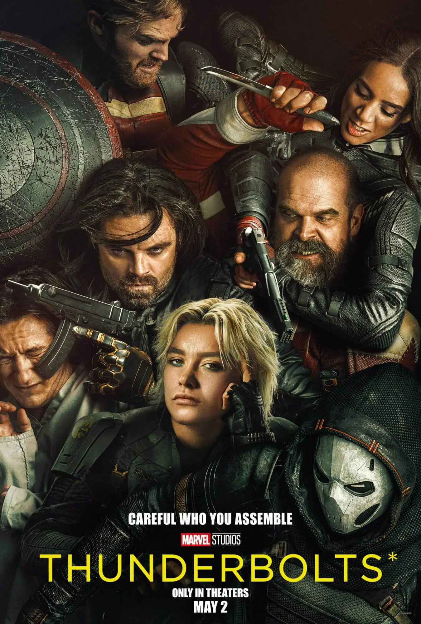 Marvel studios presents thunderbolts* [official movie teaser poster]